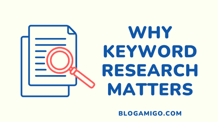 Why keyword research matters - Blogamigo