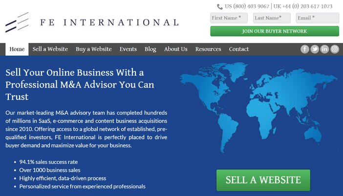 FE International Homepage - Buy and sell blogs