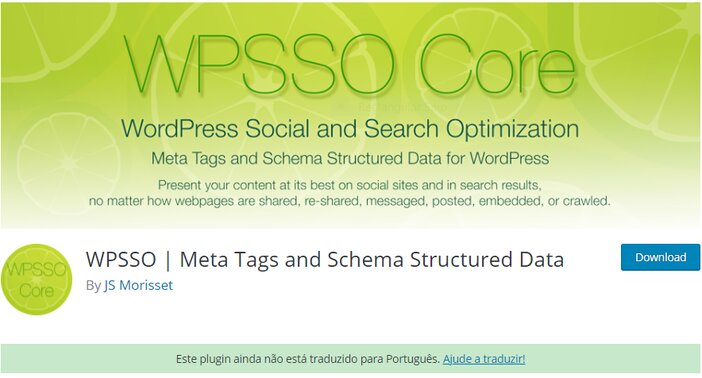 WPSSO Core homepage