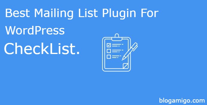 best mailing list plugins for wordpress checklist