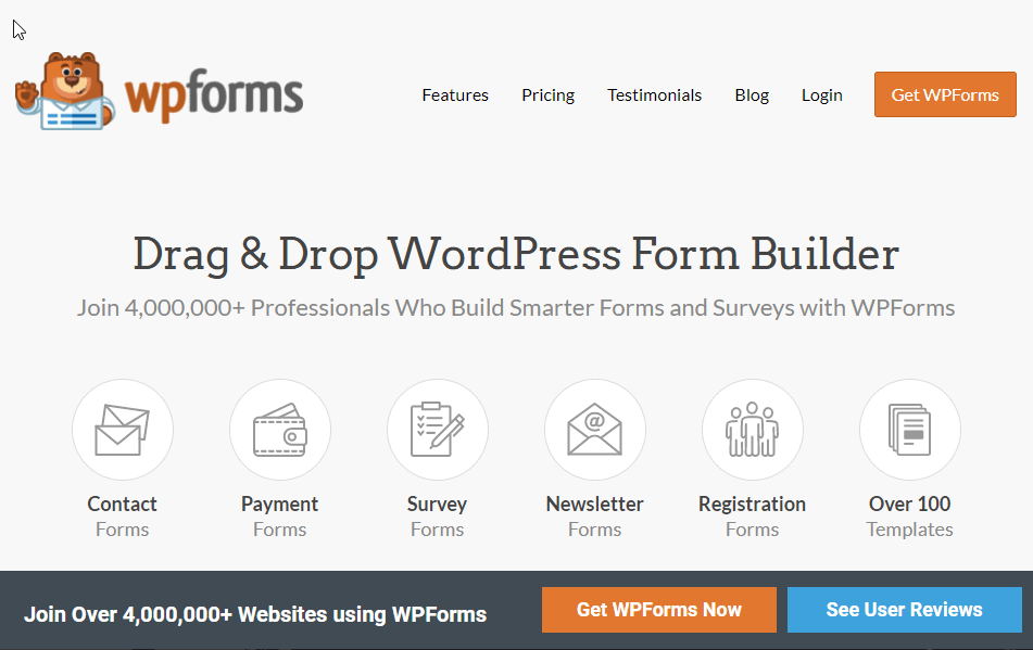 wpforms - Best 10 WordPress Contact Form Plugins for Every Situation