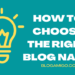 Choose Blog Name - Blogamigo