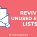 How to revive unused email lists - Blogamigo