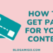 How to get paid for your content - Blogamigo
