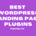 Best WordPress Landing Page Builders - Blogamigo